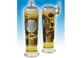 U.S. Navy Column Glass with pewter lid