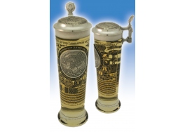 Afghanistan Enduring Freedom History Glass with pewter lid
